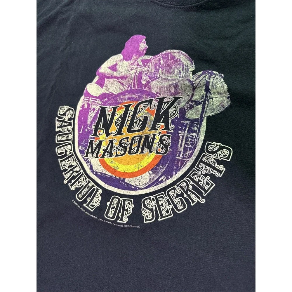 Nick Mason’s Saucerful of Secret T-Shirt Black Size XL 2018